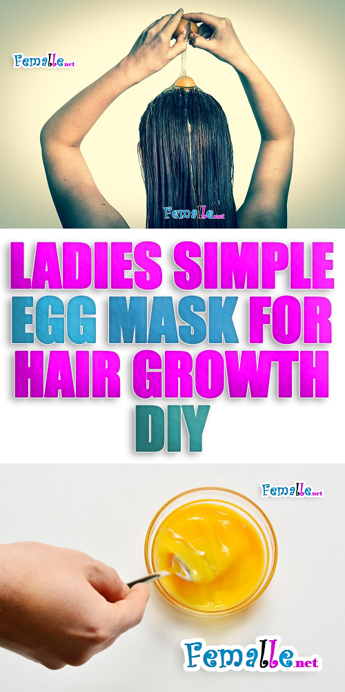 Ladies Simple Egg Mask for Hair Growth DIY