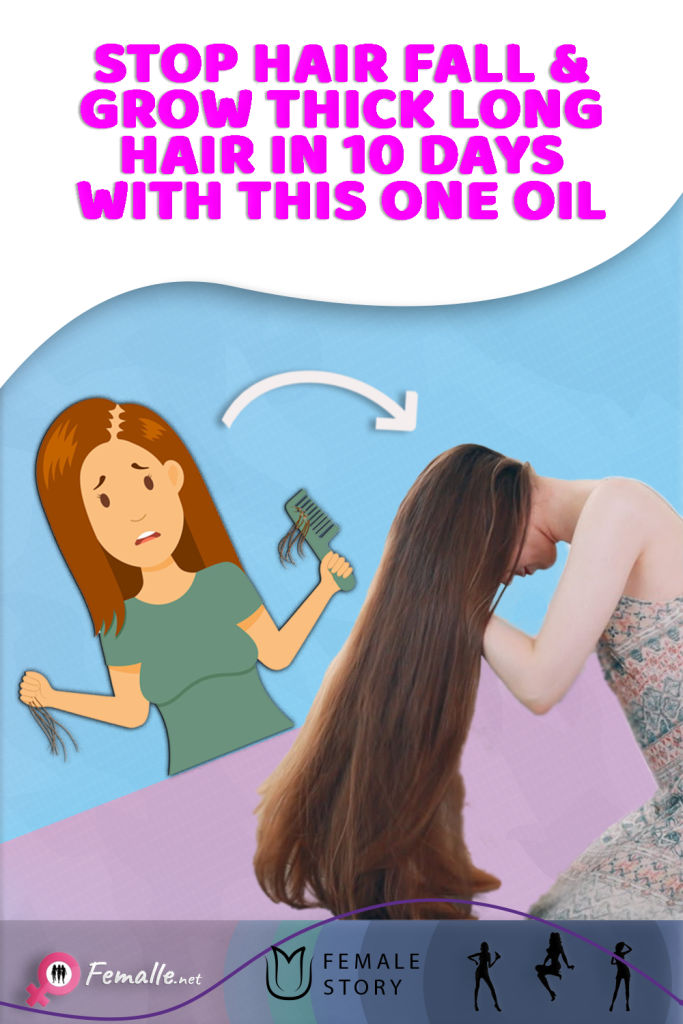 Stop Hair Fall & Grow Thick Long Hair in 10 Days with This One Oil